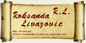 Roksanda Livazović vizit kartica